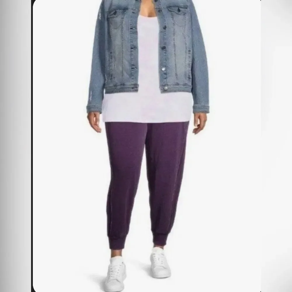 Nwt Terra & Sky Tank Top Womens 0X 14 Light Purple Blue White Ribbed Knit shirt - Picture 9 of 9